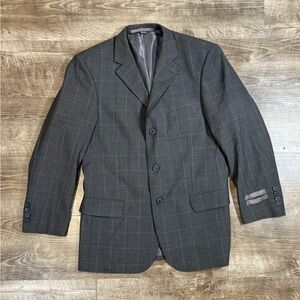 GIORGIO COSANI MENS SPORT COAT JACKET BLAZER 36 S SUPER 120'S WOOL GRAY